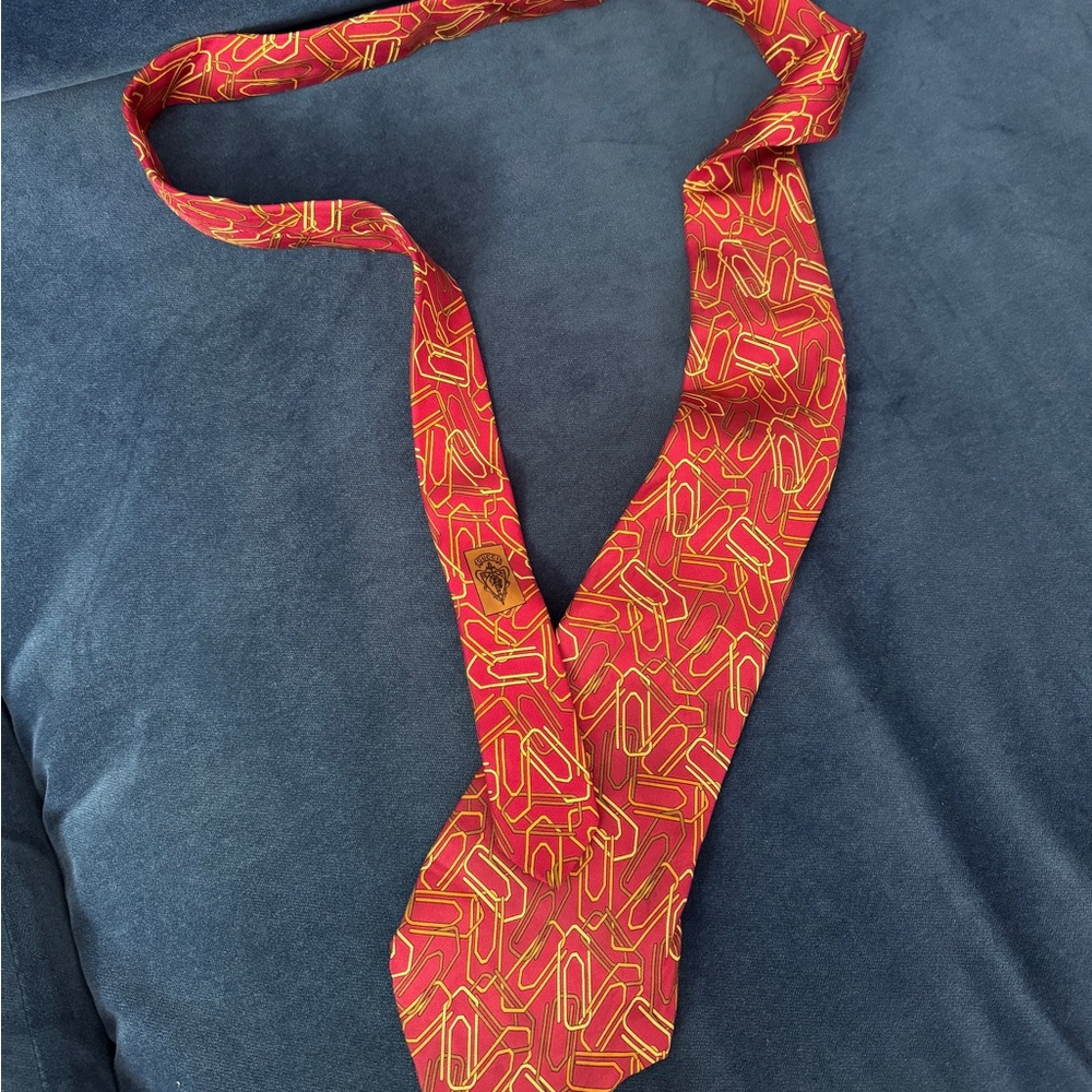 Gucci Men’s 100% Seta Silk Tie Made In Italy - Picture 7 of 8